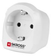 Skross Matka-adapteri EUR->UK, maadoitettu