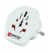 Skross Pistorasia-adapteri maailma->EUR, maadoitettu