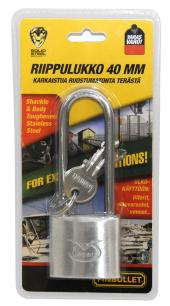 Finbullet Ruostumaton riippulukko pitkä 40mm