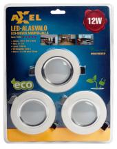 AXXEL LED-alasvalo 3x4W 100mm