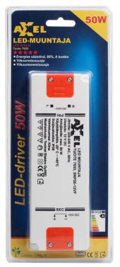 AXXEL LED muuntaja 220-240V 50W 12VDC
