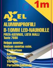 Axxel Alumiiniprofiili LED-nauhalle 1 m