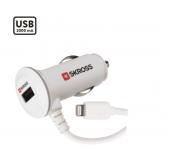 Skross autolaturi USB-micro + USB-portti