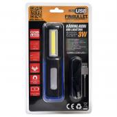 Työvalo USB-Ladattava<br>3W
