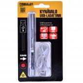 Finbullet LED-kynävalo USB-ladattava